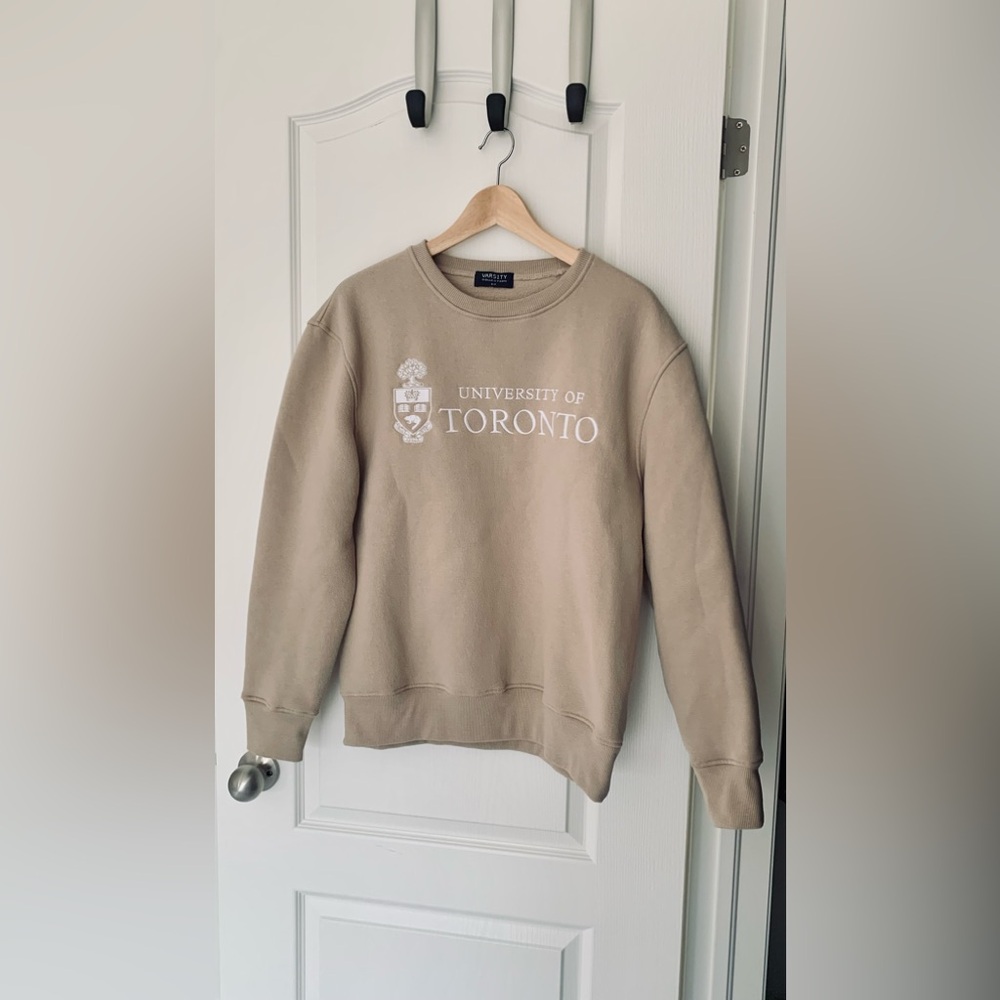 University of Toronto Beige Crewneck Sweatshirt